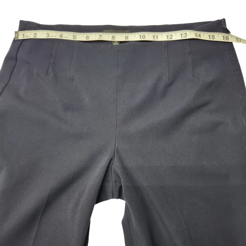 Talbots Pants Straight Leg High Waist Navy Blue, Size 10 Petite - Picture 13 of 14